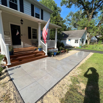 Porcelain Paver Walkway Project by Beautified Design & Build LLC