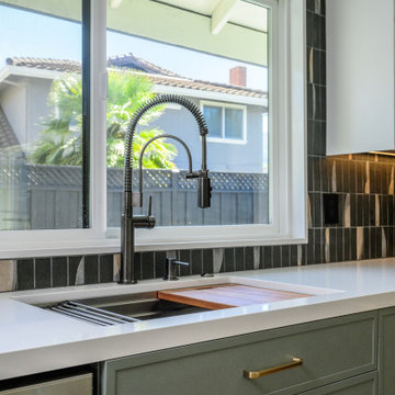 A Soft Sage & Graphite Kitchen