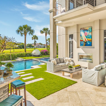 Boca Raton Intracoastal Residential Design: Backyard