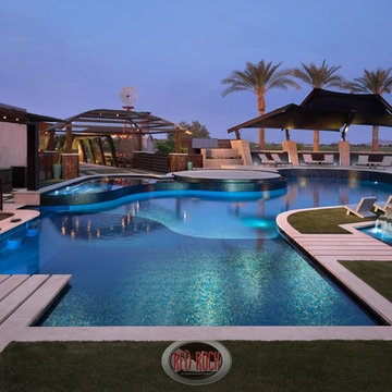 Private Outdoor Design by Red Rock Contractors and Red Rock Pools & Spas.