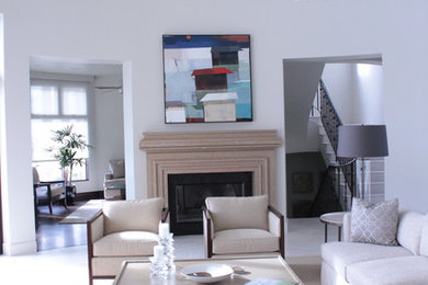 Living room - transitional living room idea in Salt Lake City