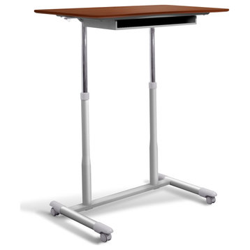 29-40H x 20.5W x 37.5D Cherry Adjustable Standing Desk