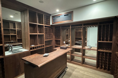 Example of a wine cellar design in San Francisco