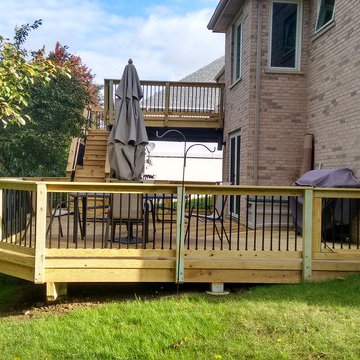 Multi Level Deck by Lemont, IL deck builder