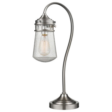 1 Light Table Lamp Brushed Nickel