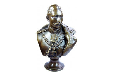 William II. - German Emperor bronze bust, signed Gladenbeck