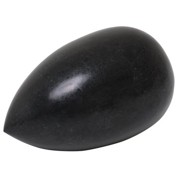 Black Egg Sculpture