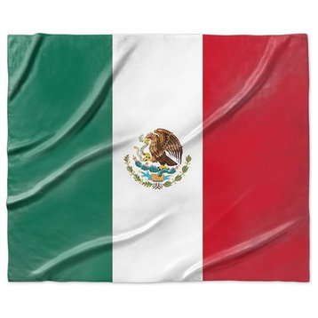"Mexico Flag" Sherpa Blanket 60"x50"