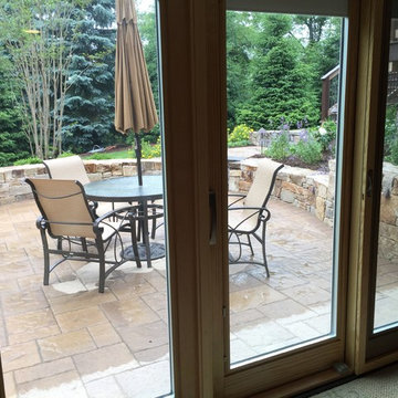 Walkout basement patio project in Short Hills, NJ