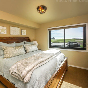 New Black Window in Delightful Bedroom - Renewal by Andersen Bay Area San Franci