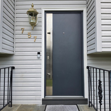 Deux 0729 Grey - Modern steel exterior door