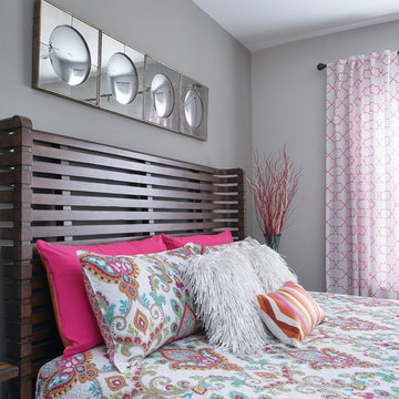 Young couple master bedroom