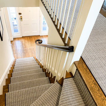 Nourison Island Wave in Pewter Stair Runner and Area Rugs