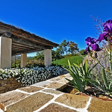 Villa di pietra nelle colline umbre