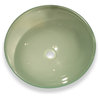 Frosted Green Glass Vessel Sink - No Overflow Valve