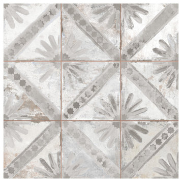Harmonia Kings Marrakech Grey Ceramic Floor and Wall Tile Sample