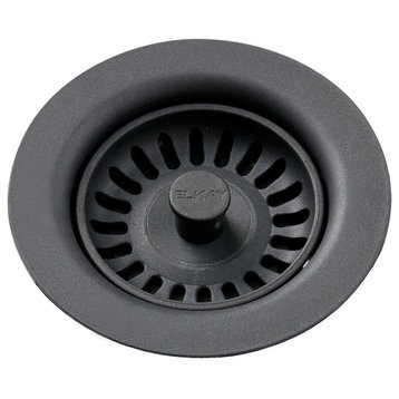 LKQS35CH Drain Fitting with Removable Basket Strainer and Stopper Charcoal