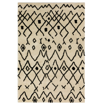 Calabar Transitional Abstract Snow Area Rug, 9'x13', Snow, Acl42Sn9X13
