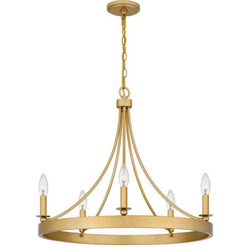 5 Light Chandelier In Transitional Style-22.75 Inches Tall and 26 Inches Wide