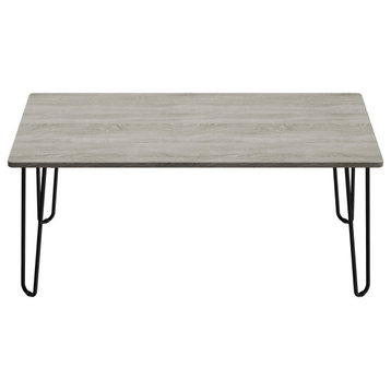 Small Coffee Table With Hairpin Legs Modern Industrial-Style Side Table