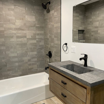Wood and Stone: A Nature-Inspired Bathroom Remodel in Toluca Lake