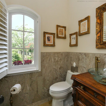 Gorgeous Bathroom with New Rounded Top Window - Renewal by Andersen Georgia