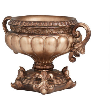 Traditional Bronze Polystone Decorative Bowl 560349