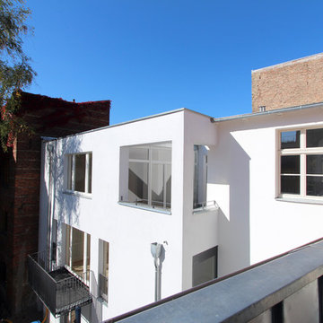 Modernisierung, Dachgeschossausbau und Anbau an barocker Stadthäuser Friedrich-E