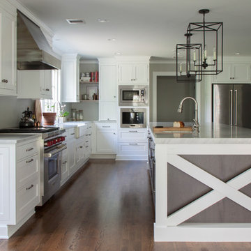 White Transitional Kitchen Remodel
