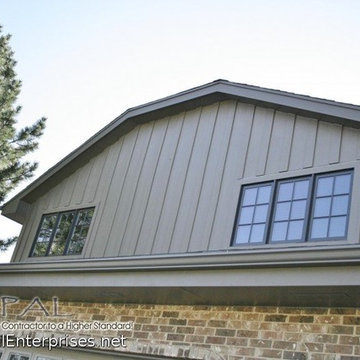 Board and Batten Hardie Timberbark Vertical Panel Siding & Trim in Orland Park