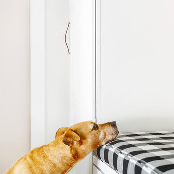 Buffalo check bench cushion rounds out mudroom