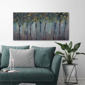 "Somber Forest II" Painting Print on Wrapped Canvas