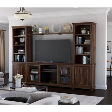 Towson Solid Wood Entertainment Center For TVs Up To 70"