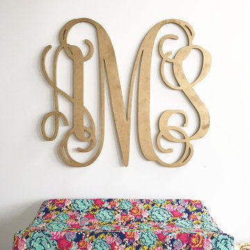 Jocelyn's Navy Boho Floral Nursery Changing Station