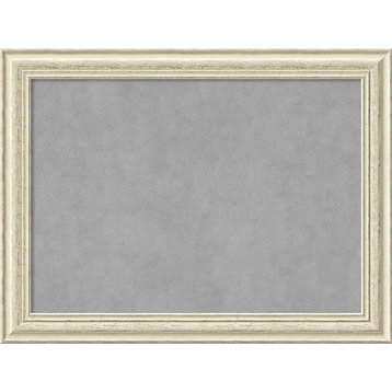 Framed Magnetic Board, Country White Wash Wood, 32x24