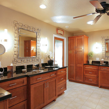 Master bathroom , closet and exercise room
