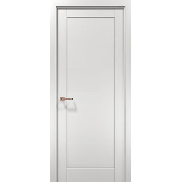 Modern Door & Hardware | Quadro 4111 White Ash | Solid Panel MDF Bedroom Hall ,