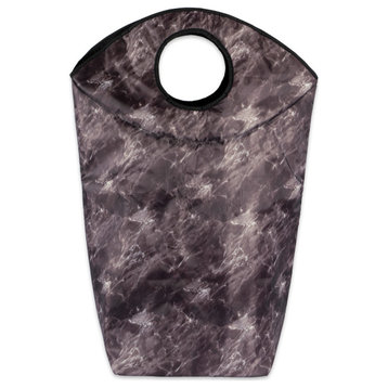 Polyester Laundry Basket/Bag Marble Black