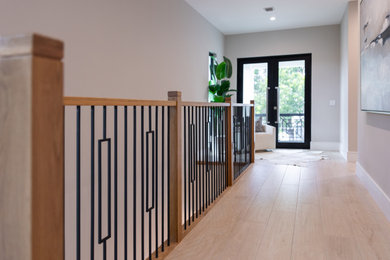 Inspiration for a transitional hallway remodel in Miami