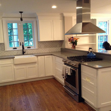 Glenside PA Shaker Kitchen with Quartz countertop