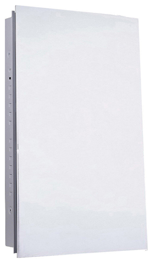 Euroline Medicine Cabinet, 16"x30", Polished Edge, Flush Mounted