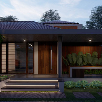 Split Yard Residence Pathanamthitta
