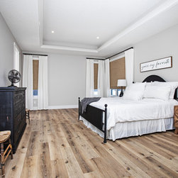 Drapery in this Master Bedroom: Modern Farmhouse - Curtains