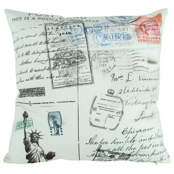 Postcards from New York Decorative Pillow