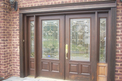 Inspiration for a timeless entryway remodel in New York