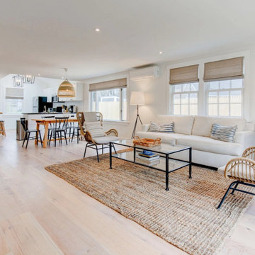 Rift & Quarter Sawn White Oak Flooring, Open Concept Living Room