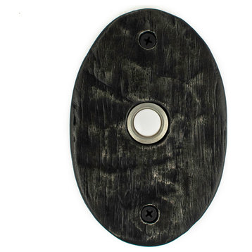 Williamsburg Doorbell, Handmade Luxury Hardware, Black Iron