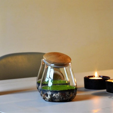 Fragrant Moss in decorative glasses