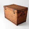 Consigned, Antique Wicker Trunk