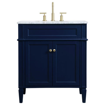Elegant Williams 30" Single Bathroom Vanity VF12530BL - Blue